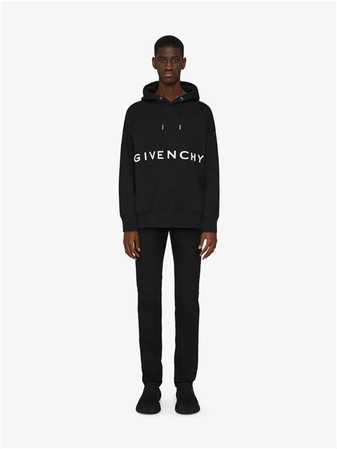 new men's slim fit givenchy paris sweatshirt black|Givenchy sweatshirts for men.